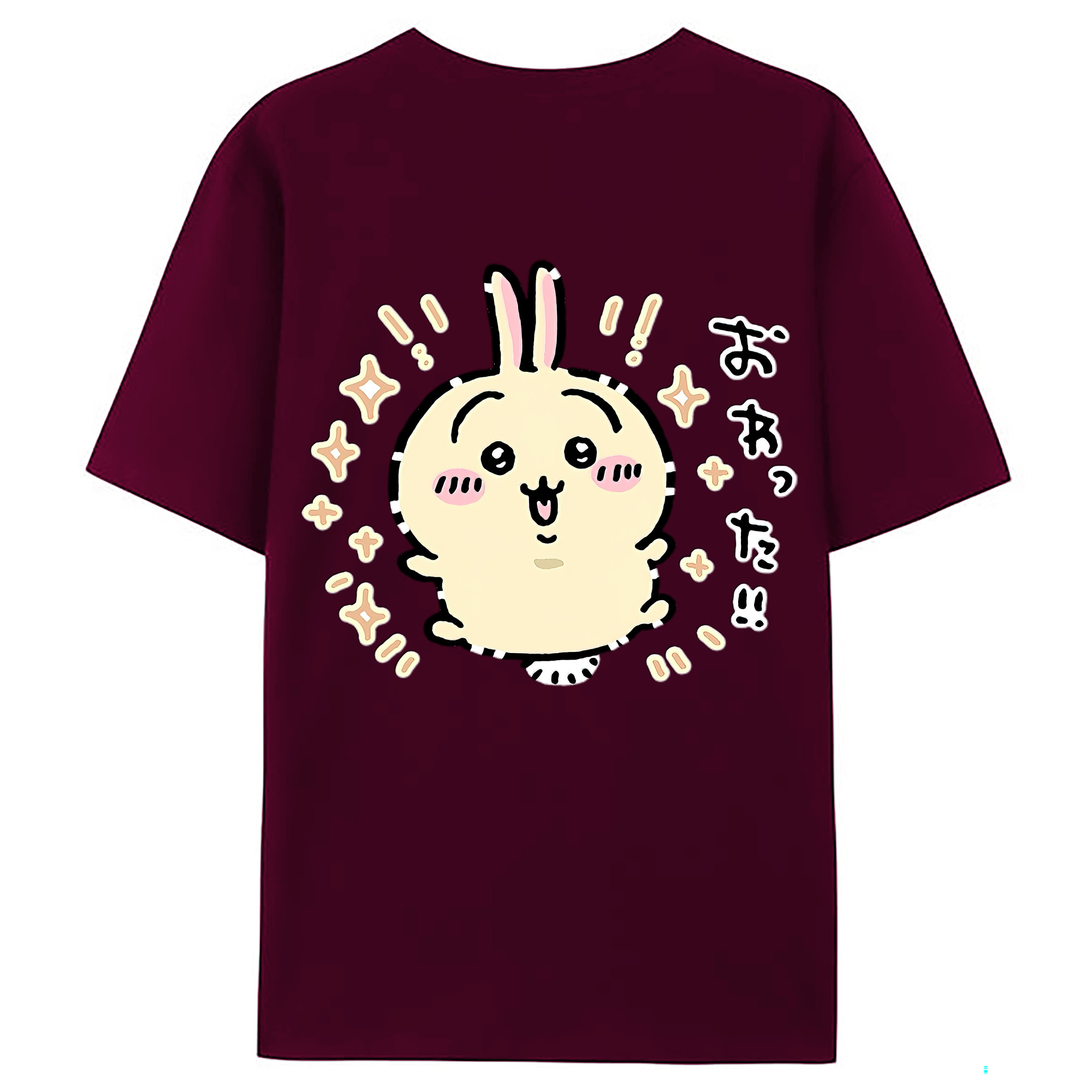 （画像用） ちいかわ うさぎ Chii-kawa usagi レディース半袖Tシャツ(バックプリント)
